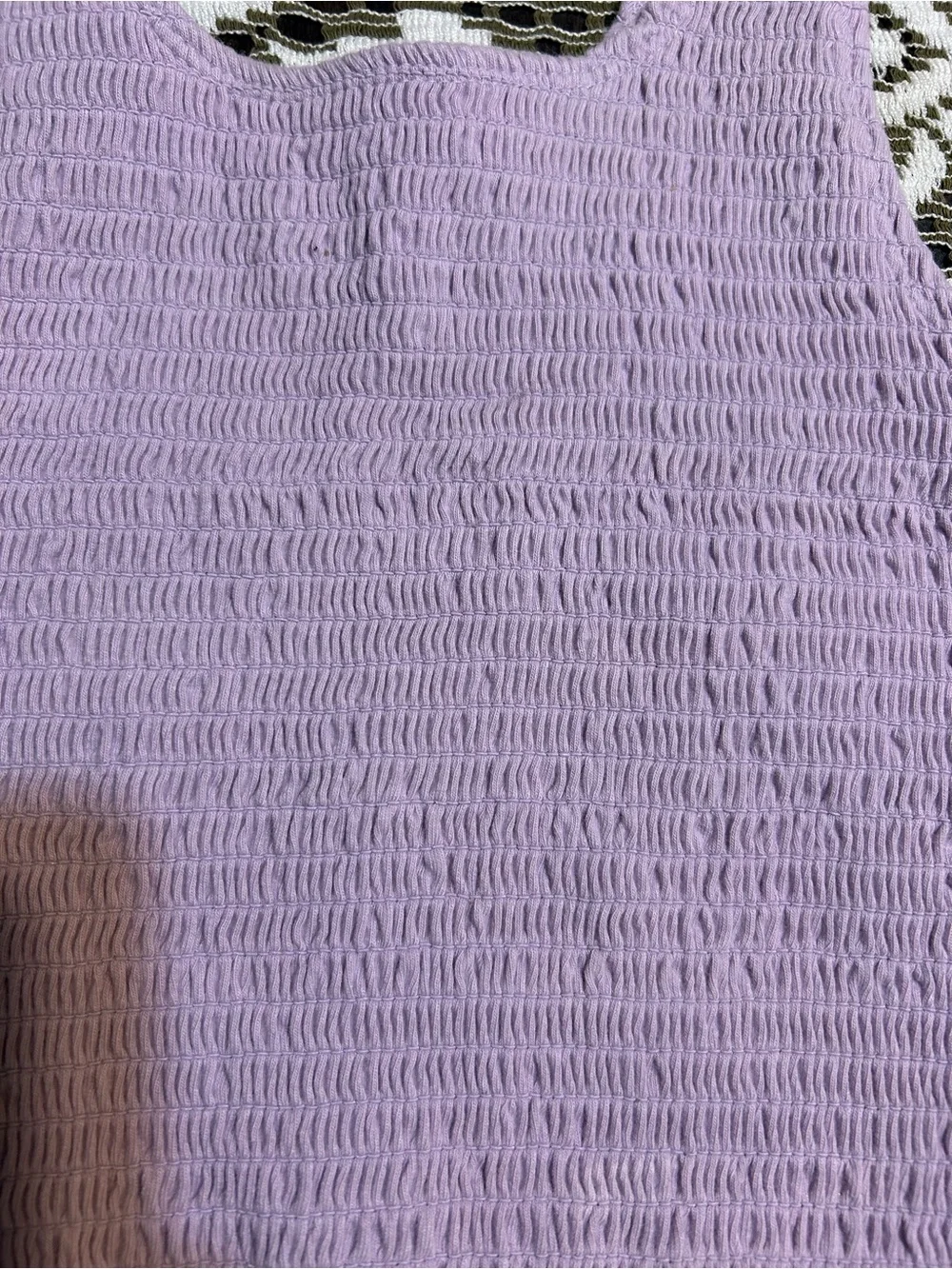Hollister Lavender Smocked Tank